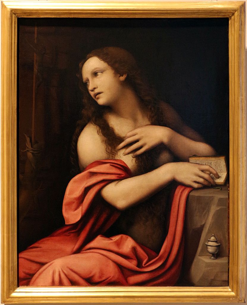 Giovan Pietro Rizzoli known as Giampietrino, Magdalene (c. 1520-1530; oil on panel transported on canvas, 57.5 x 73.5 cm; Milan, Castello Sforzesco)