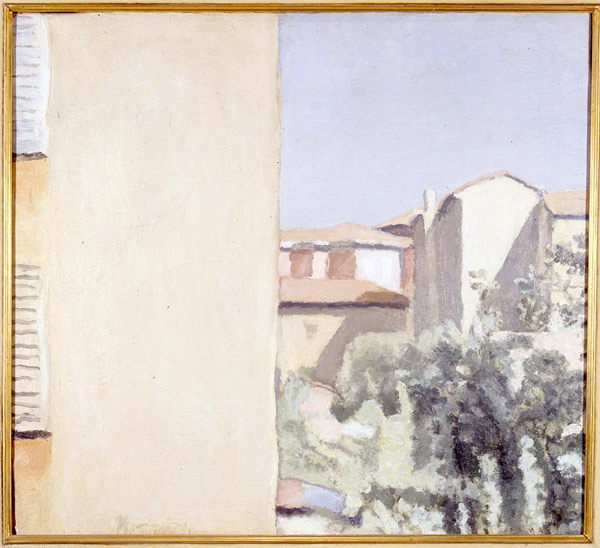 Giorgio Morandi, Cortile di via Fondazza (1956; olio su tela, 43 x 48 cm; Milano, Galleria d'Arte Moderna)
