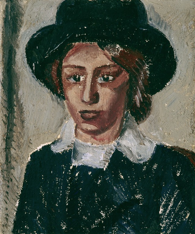 Giorgio Morandi, Ritratto della sorella (1912; olio su tela, 37 x 44,3 cm; Bologna, MAMbo)
