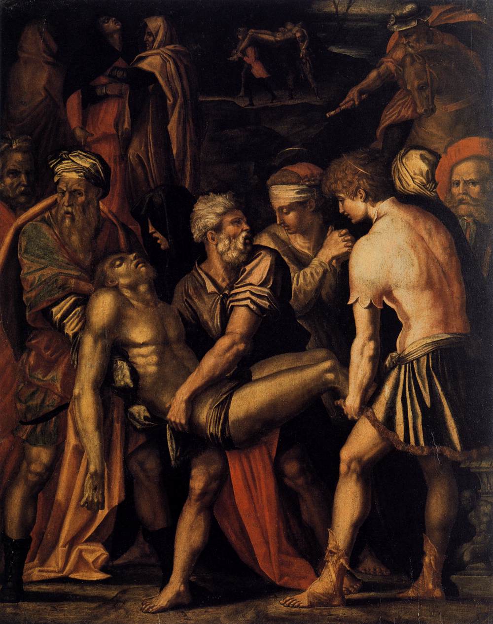 Giorgio Vasari, Deposizione (1532; olio su tavola, 144 x 113 cm; Arezzo, Casa Vasari)
 Giorgio Vasari, Deposizione (1532; olio su tavola, 144 x 113 cm; Arezzo, Casa Vasari)