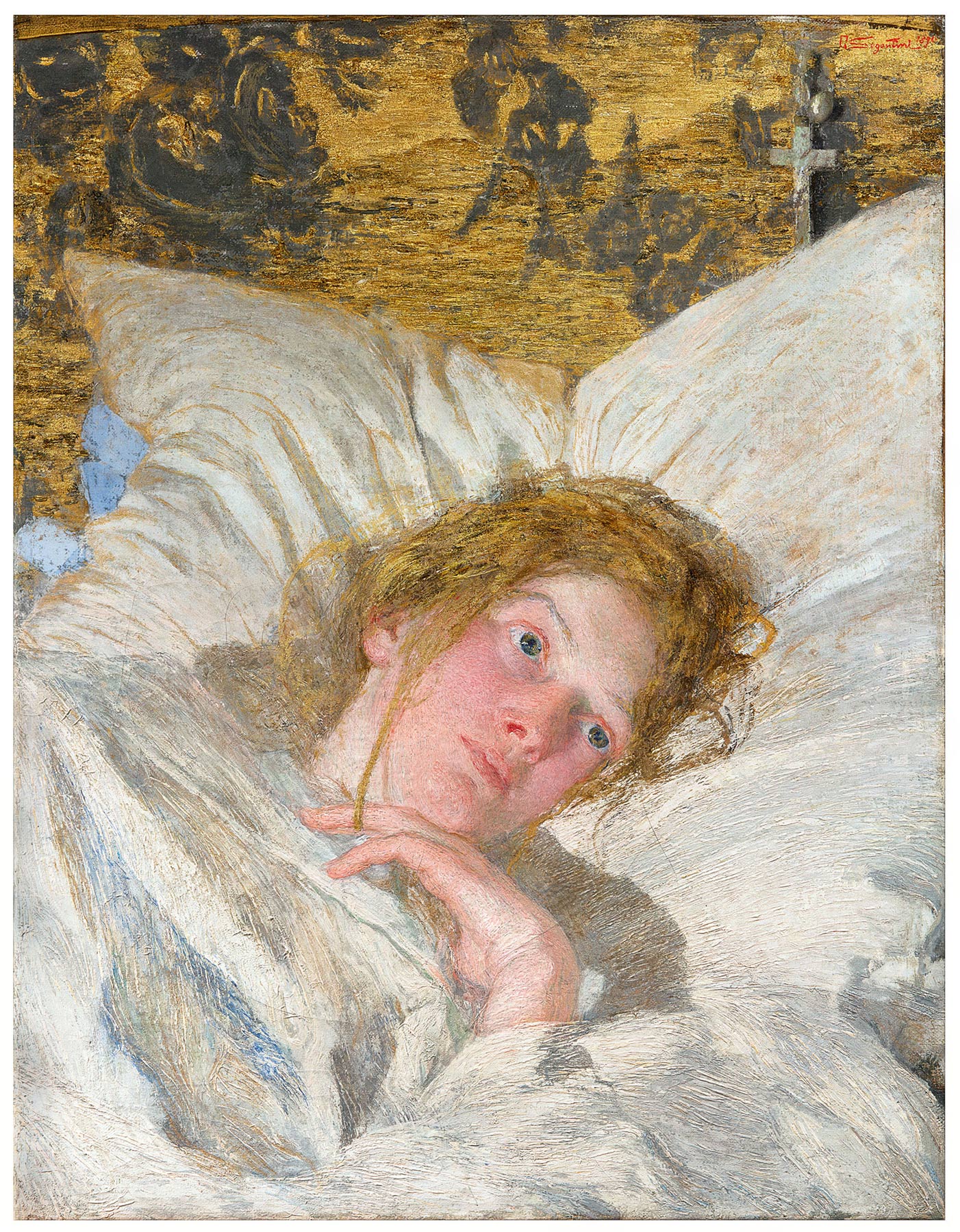 Giovanni Segantini, Petalo di rosa (1890; olio su tela; Collezione privata)
