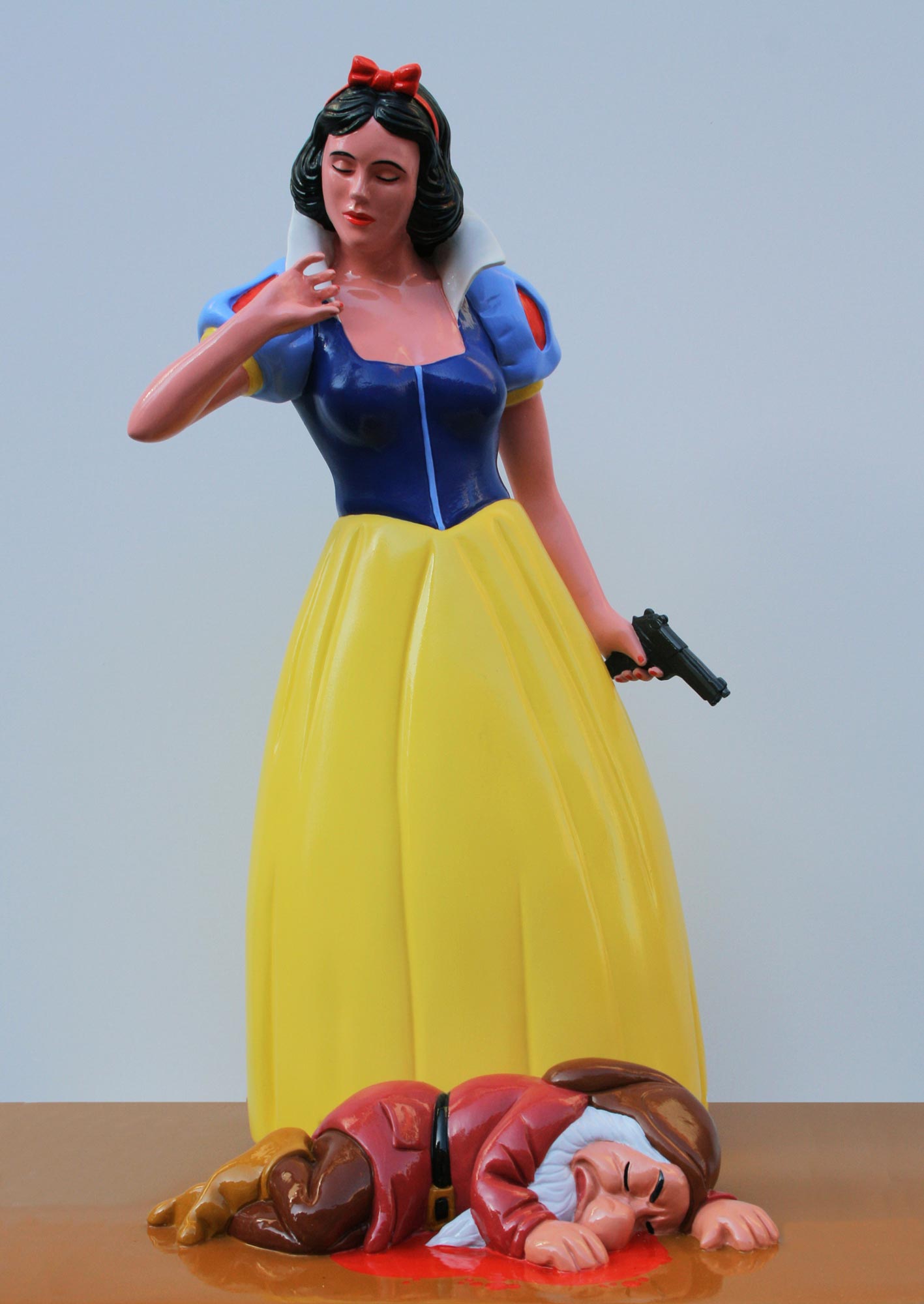 Giuseppe Veneziano, La strage degli innocenti (2017; bronzo dipinto, 58 x 32 x 32 cm)
