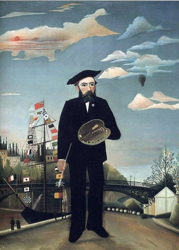 Henri Rousseau, Io, ritratto-paesaggio (1890; olio su tela, 143 x 110 cm; Praga, Národní Galerie)
