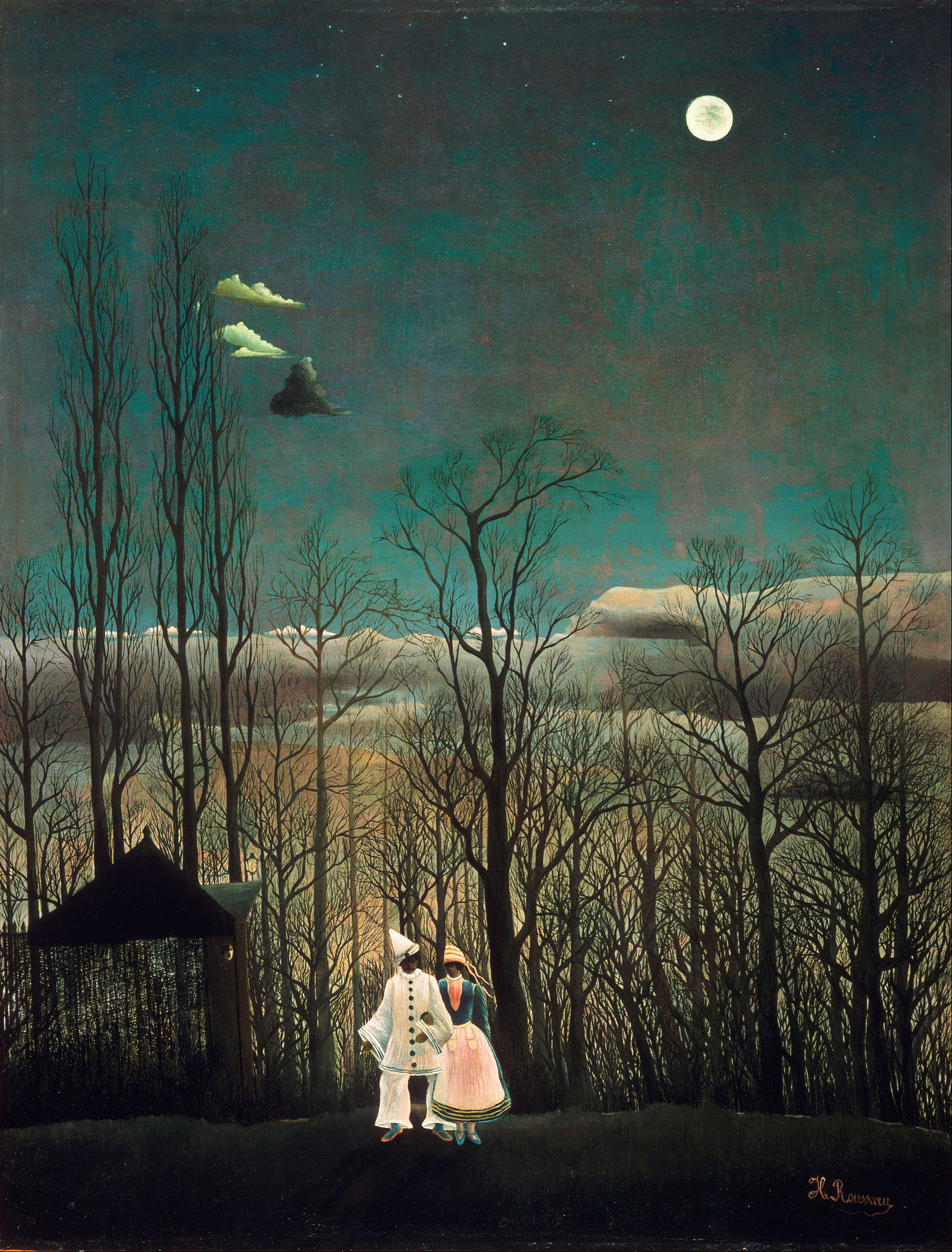 Henri Rousseau, Sera di carnevale (1886; olio su tela, 117,4 x 89,61 cm; Filadelfia, Philadelphia Museum of Art)
