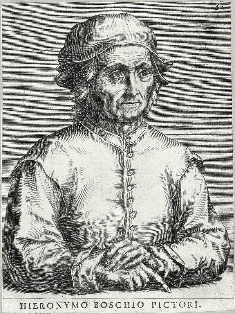 Cornelis Cort, Ritratto di Hieronymus Bosch (1550 circa)
