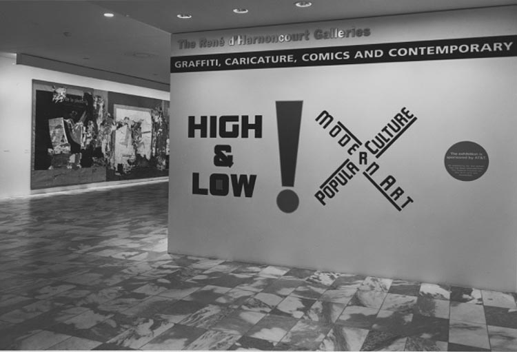 La mostra High and Low al MoMA nel 1990
