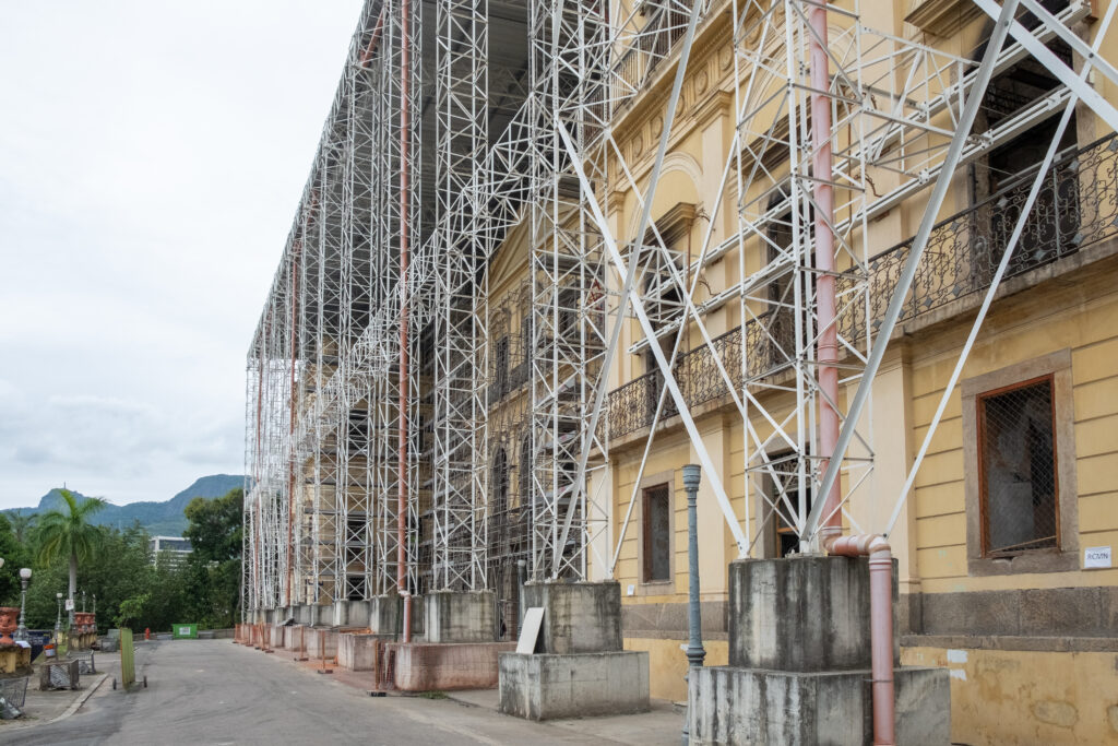 Il cantiere del museo. Foto Diogo Vasconcellos/MN
