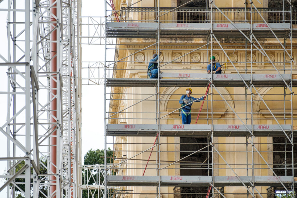 Il cantiere del museo. Foto Diogo Vasconcellos/MN

