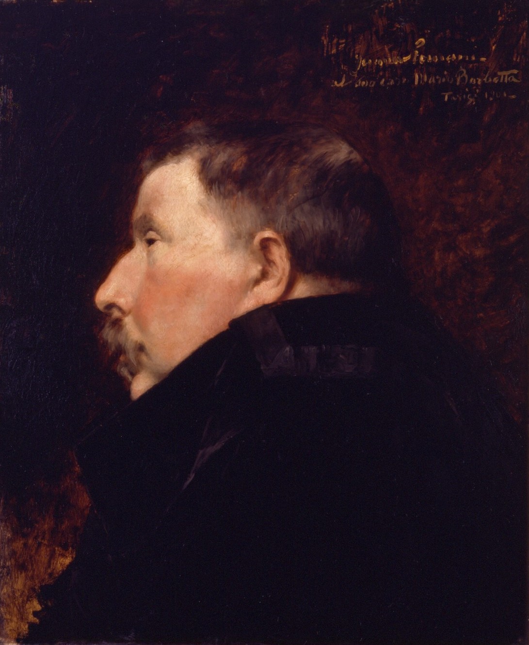 Juana Romani, Ritratto di Temistocle Romani (s.d. [1890 circa], olio su tavola; Lariano, collezione privata)
