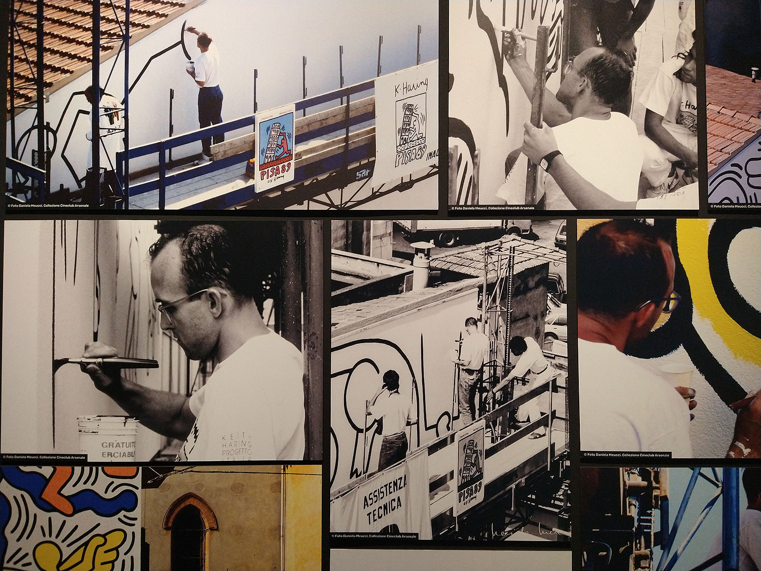 Sala della mostra Keith Haring a Pisa
