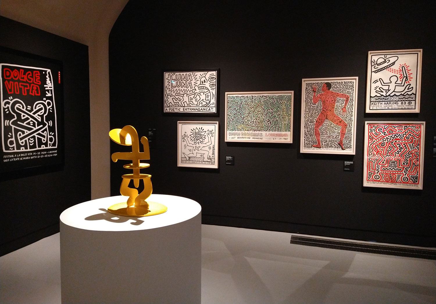 Sala della mostra Keith Haring a Pisa
