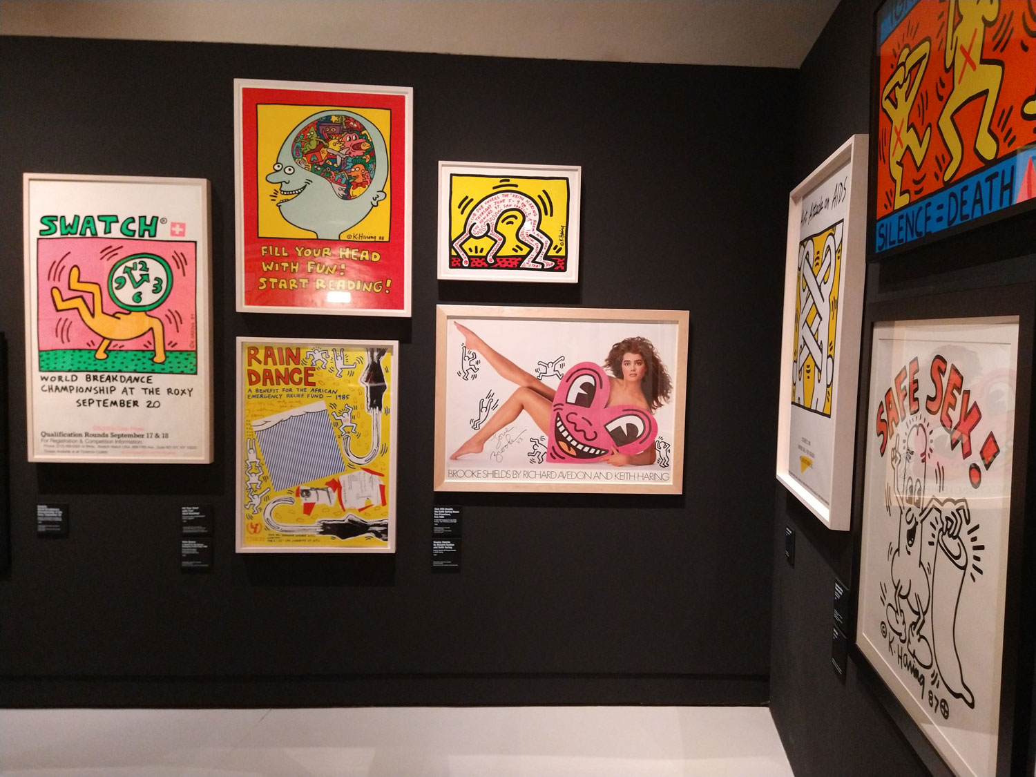 Sala della mostra Keith Haring a Pisa
