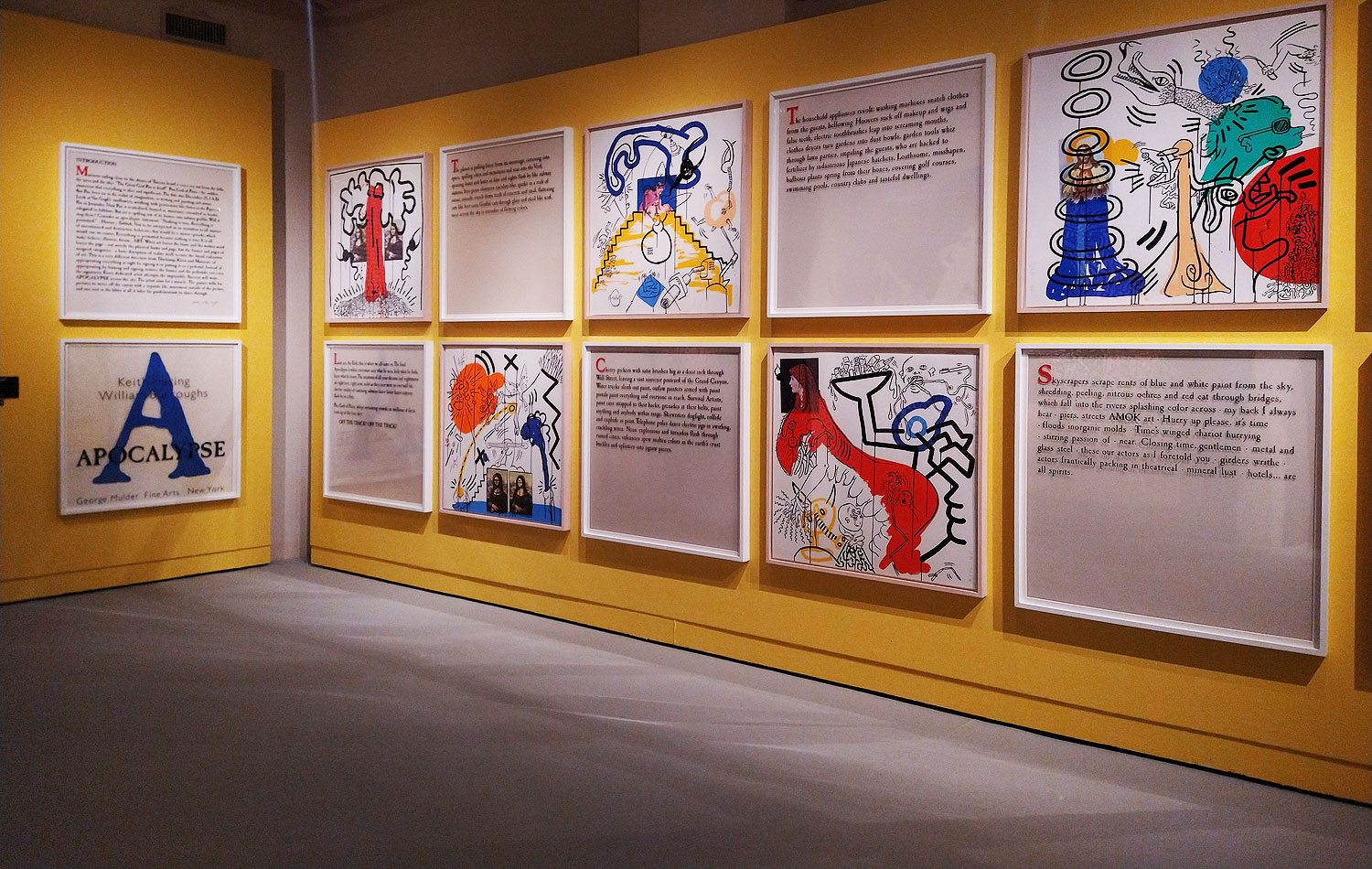 Sala della mostra Keith Haring a Pisa
