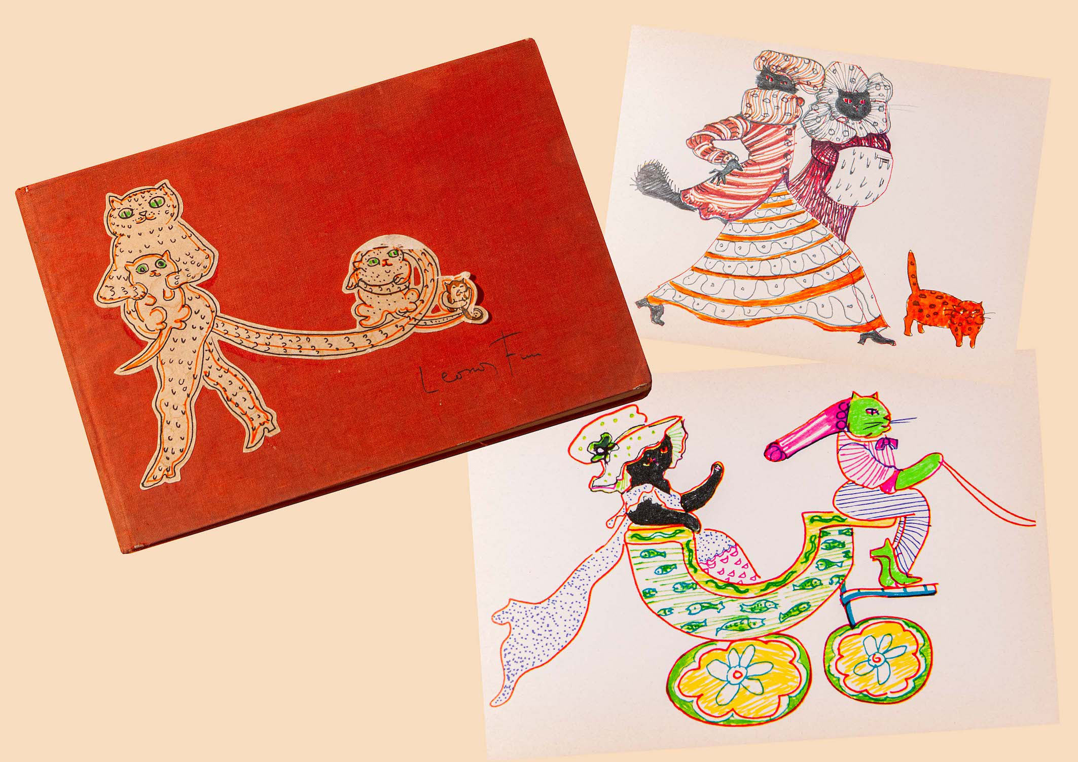 Leonor Fini, Libro con 49 riproduzioni a colori (anni Settanta, ed. Galleria Lambert Monet, Ginevra; Trieste, Collezione privata) © Marianna Accerboni
 Leonor Fini, Libro con 49 riproduzioni a colori (anni Settanta, ed. Galleria Lambert Monet, Ginevra; Trieste, Collezione privata) © Marianna Accerboni