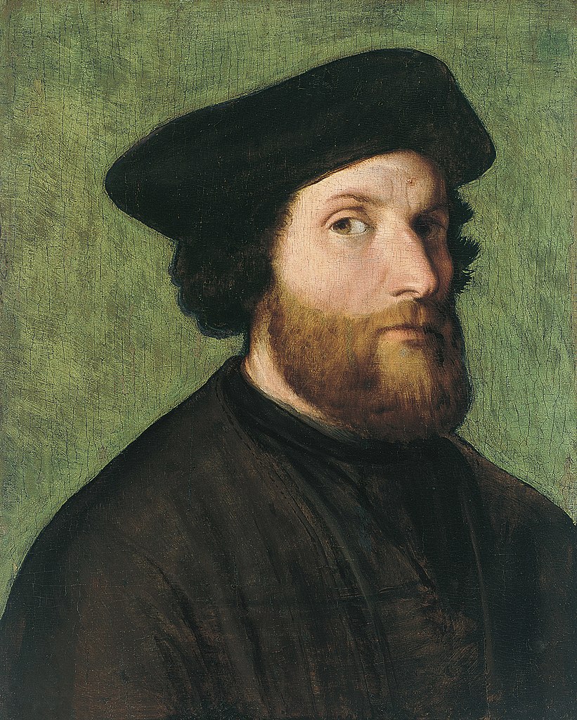 Lorenzo Lotto (attribuito), Autoritratto? (anni Quaranta del XVI secolo; olio su tavola, 43 x 35 cm; Madrid, Museo Thyssen-Bornemisza)
 Lorenzo Lotto (attribuito), Autoritratto? (anni Quaranta del XVI secolo; olio su tavola, 43 x 35 cm; Madrid, Museo Thyssen-Bornemisza)