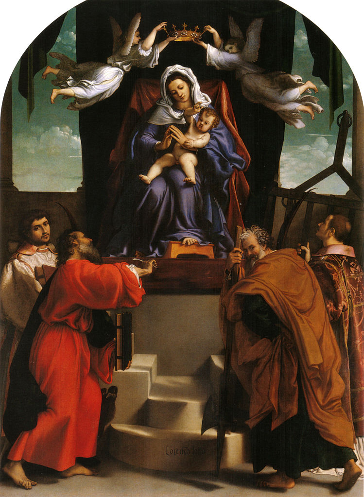Lorenzo Lotto, Pala dell'Alabarda (1539 circa; olio su tela, 294 x 216 cm; Ancona, Pinacoteca Civica Francesco Podesti)
 Lorenzo Lotto, Pala dell'Alabarda (1539 circa; olio su tela, 294 x 216 cm; Ancona, Pinacoteca Civica Francesco Podesti)