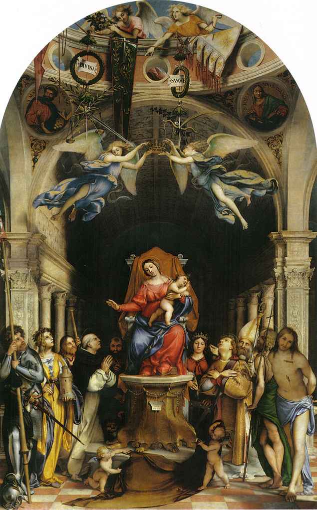 Lorenzo Lotto, Pala Martinengo (1513-1516; olio su tavola, 520 x 250 cm; Bergamo, chiesa dei Santi Bartolomeo e Stefano)
 Lorenzo Lotto, Pala Martinengo (1513-1516; olio su tavola, 520 x 250 cm; Bergamo, chiesa dei Santi Bartolomeo e Stefano)