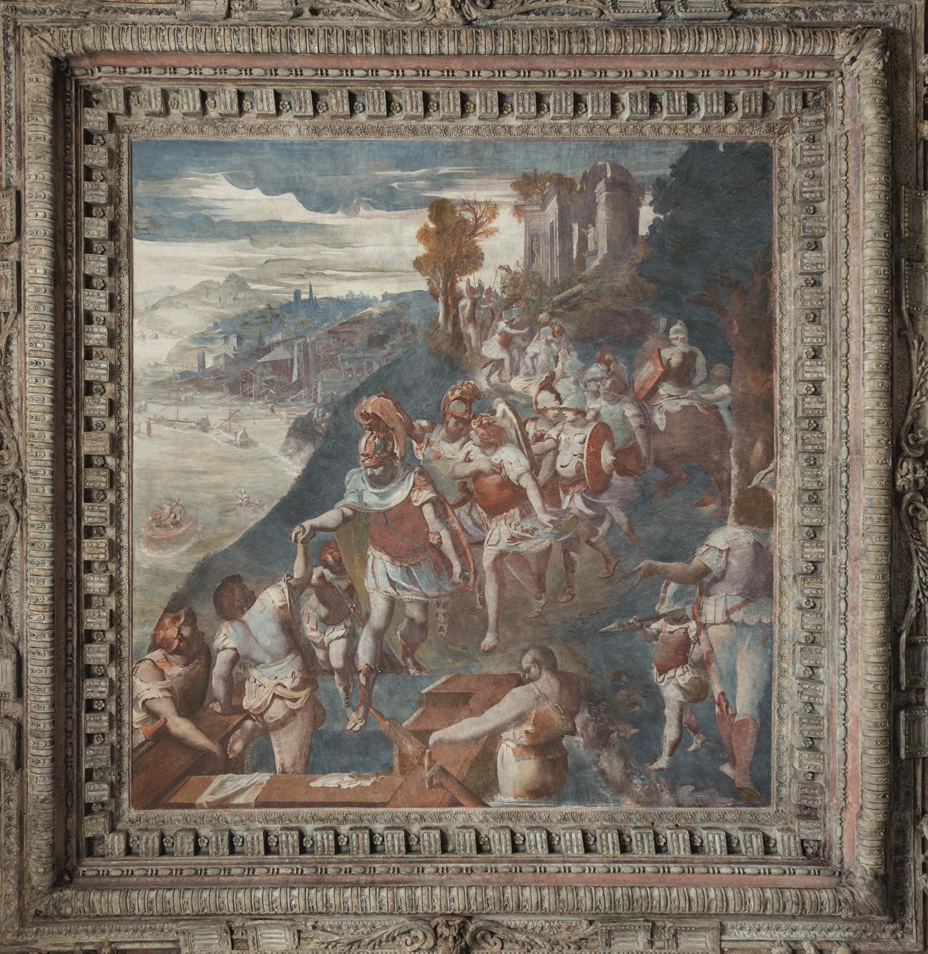 Luca Cambiaso, Cimone guida gli ateniesi a Salamina (Genova, Palazzo Imperiale)
