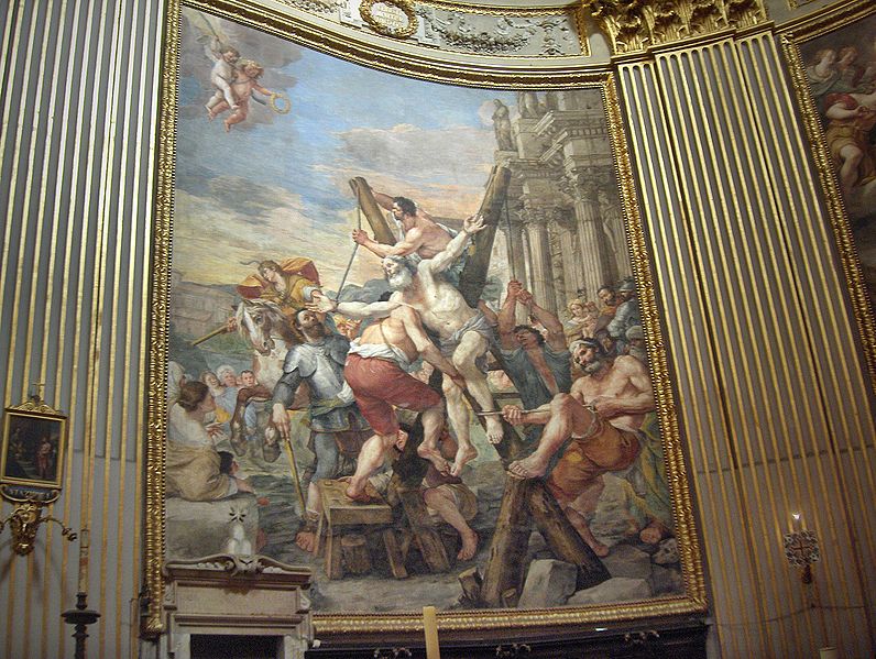 Dettaglio degli affreschi di Sant'Andrea della Valle

