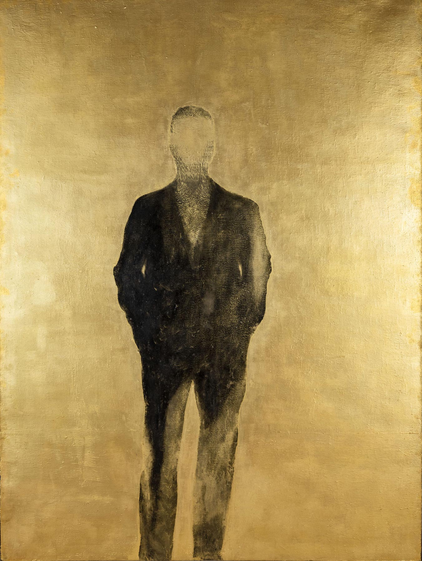 Michelangelo Pistoletto, Autoritratto oro (1960; olio, acrilico e oro su tela, 200 x 150 cm). Foto D. Andreotti
 Michelangelo Pistoletto, Autoritratto oro (1960; olio, acrilico e oro su tela, 200 x 150 cm). Foto D. Andreotti