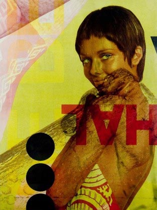 Mimmo Rotella, Hal (1971; artypo, 137 x 97cm)
