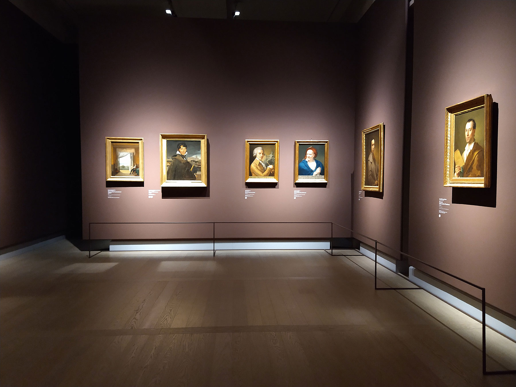 Sala della mostra Grand Tour. Sogno d’Italia da Venezia a Pompei
