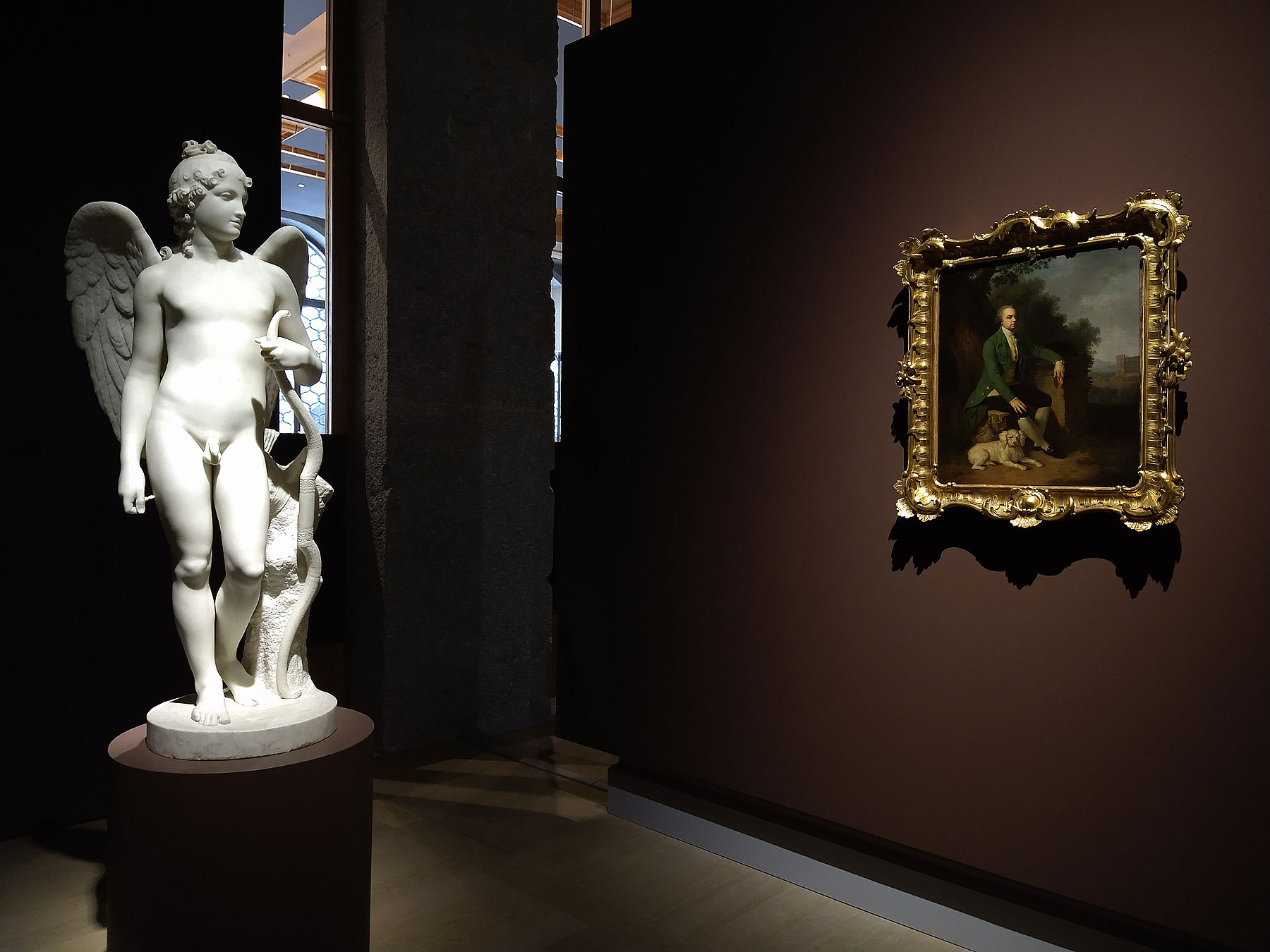 Sala della mostra Grand Tour. Sogno d’Italia da Venezia a Pompei
