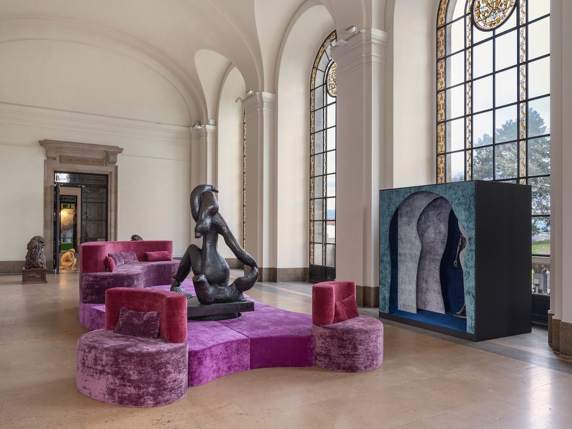 Allestimenti della mostra Marcher sur l'eau. Ph. Credit Julien Gremaud
