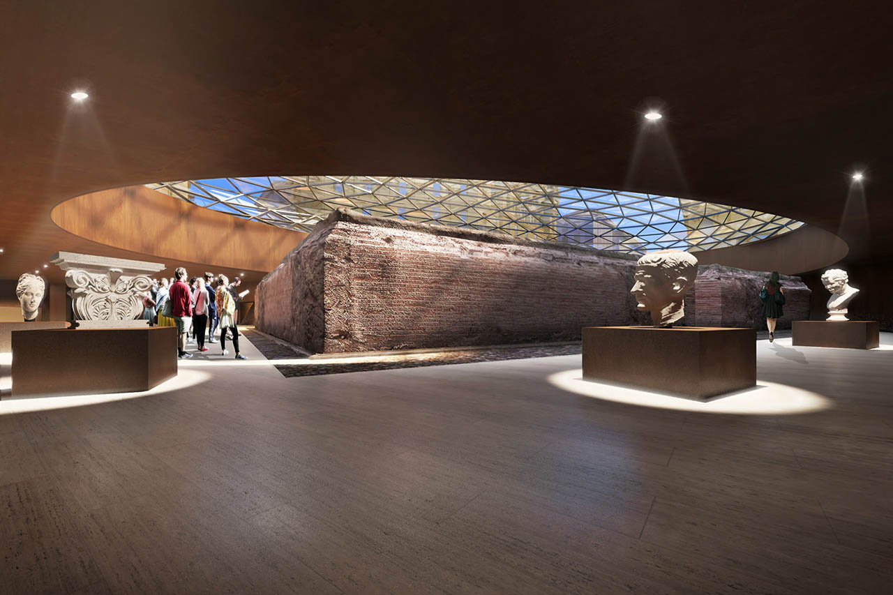 Rendering fermata Duomo metropolitana di Napoli
