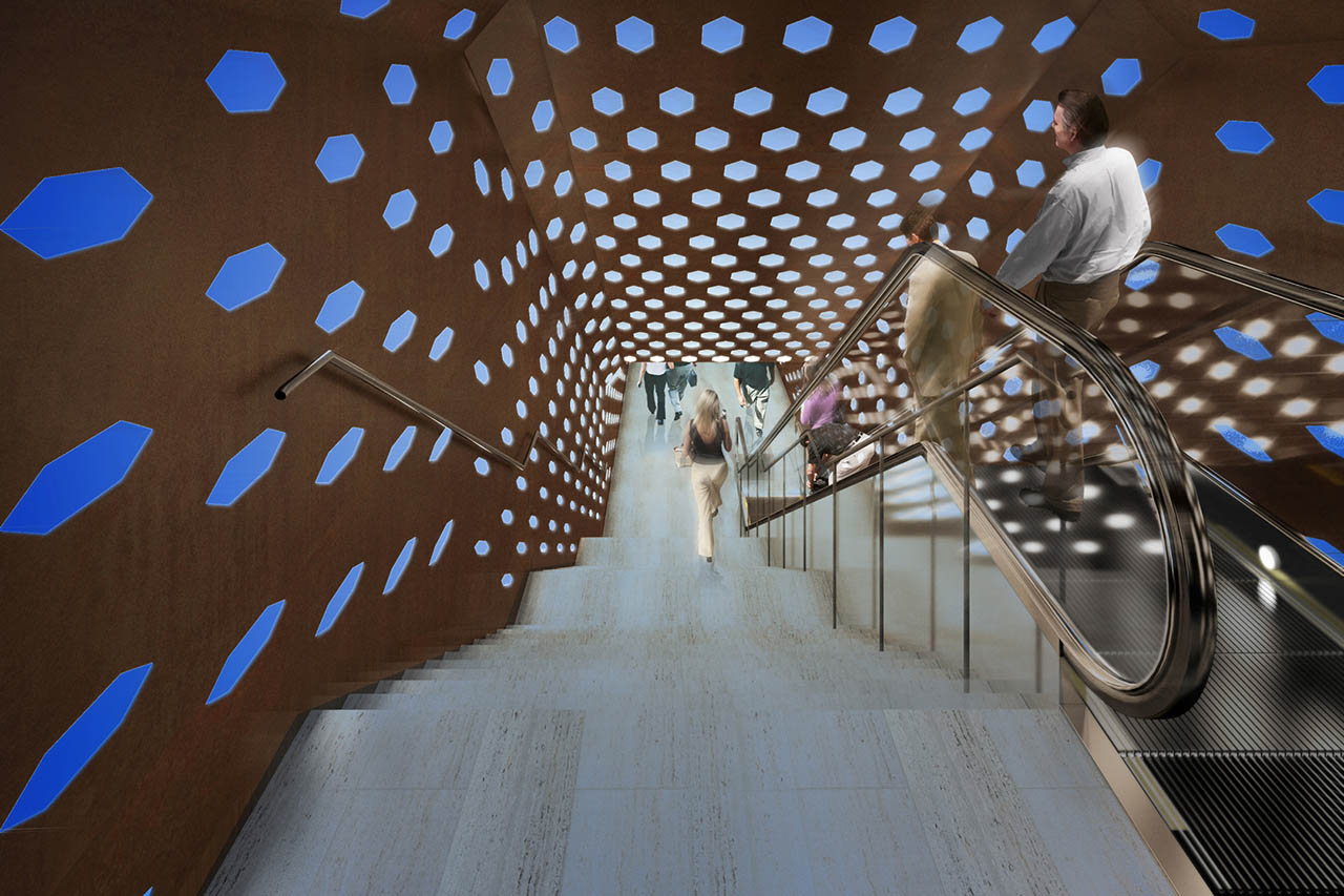 Rendering fermata Duomo metropolitana di Napoli
