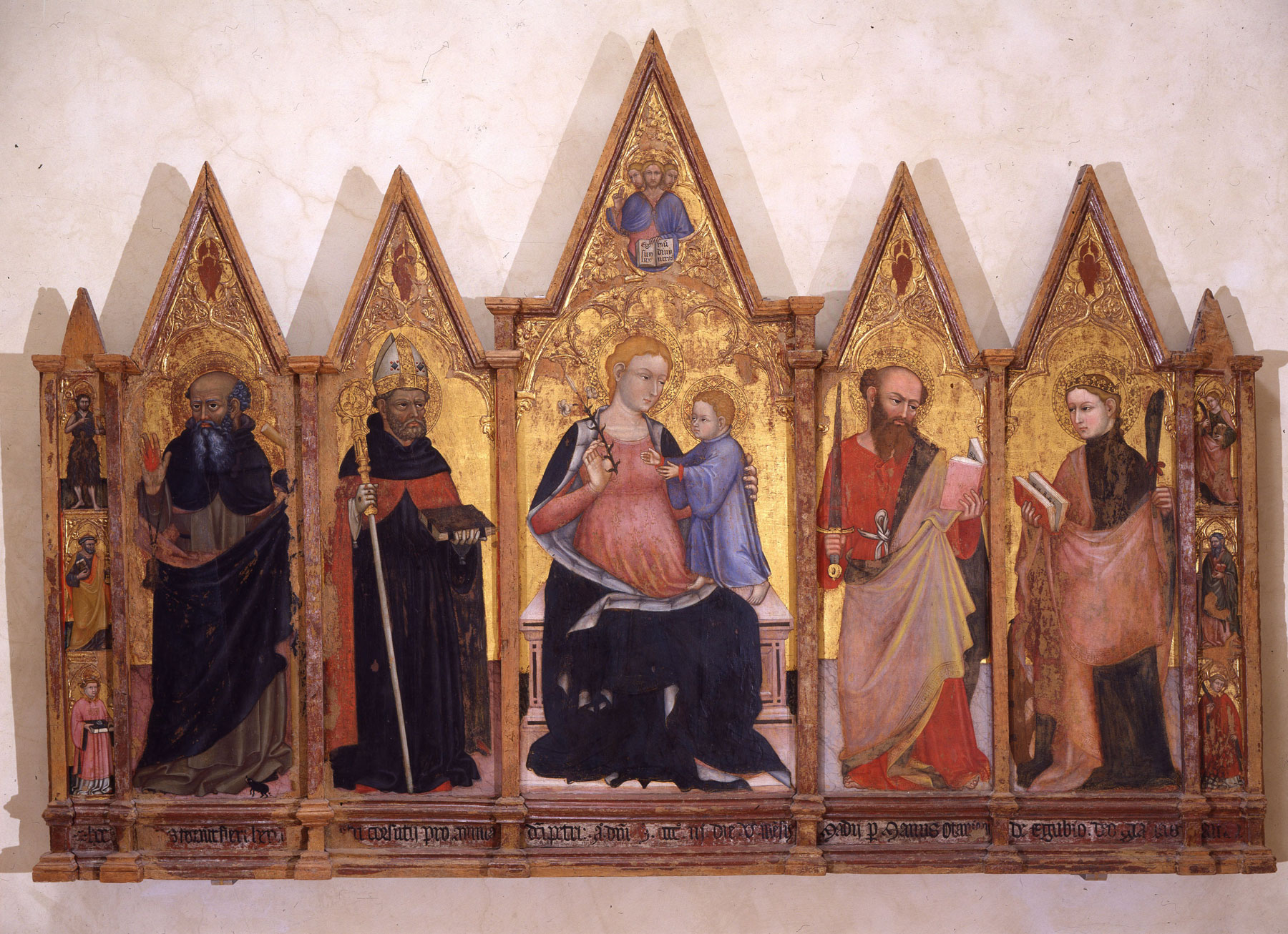 Ottaviano Nelli, Madonna con Bambino e santi (1403; tempera su tavola; Perugia, Galleria Nazionale dell'Umbria)
 Ottaviano Nelli, Madonna con Bambino e santi (1403; tempera su tavola; Perugia, Galleria Nazionale dell'Umbria)