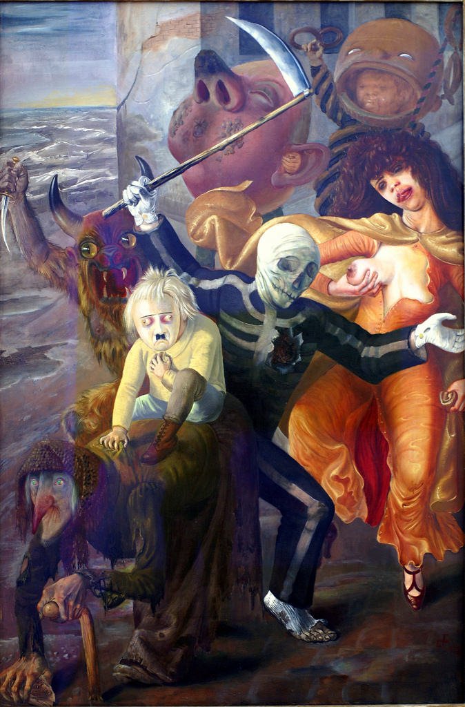 Otto Dix, I sette peccati capitali (1933; olio su tela; Karlsruhe, Staatliche Kunsthalle)
