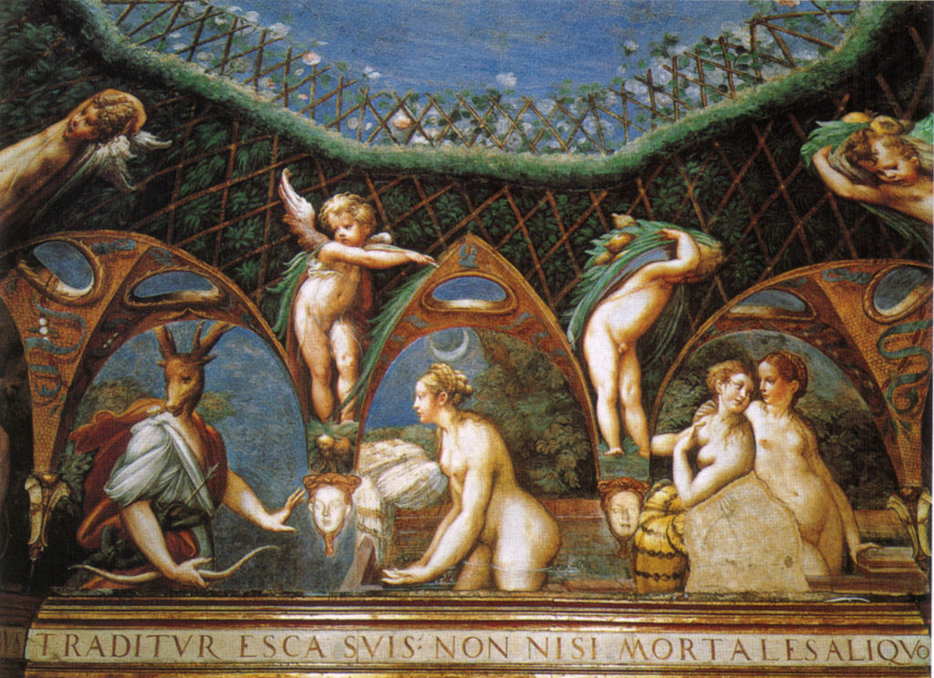 Frescoes by Parmigianino in the Rocca Sanvitale of Fontanellato