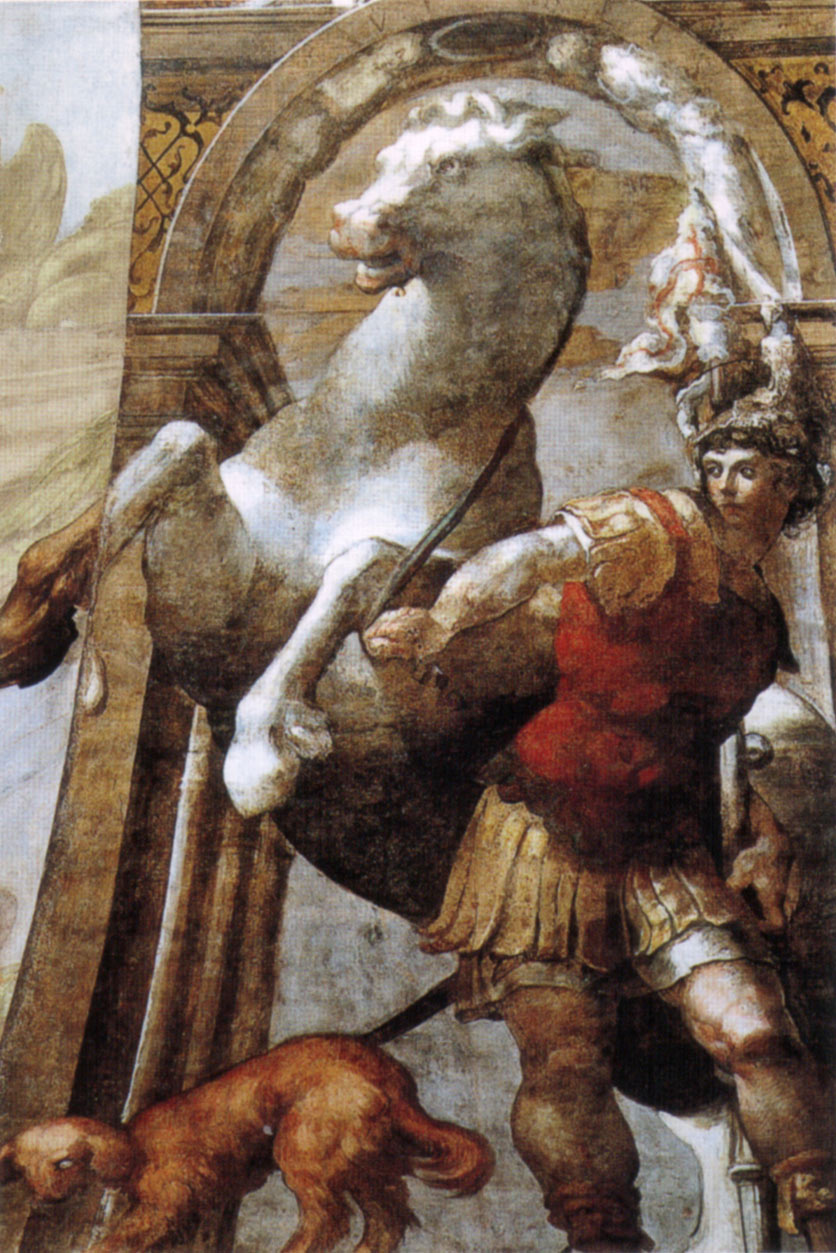 Parmigianino, San Vitale and the Horse (c. 1523; fresco; Parma, San Giovanni Evangelista)