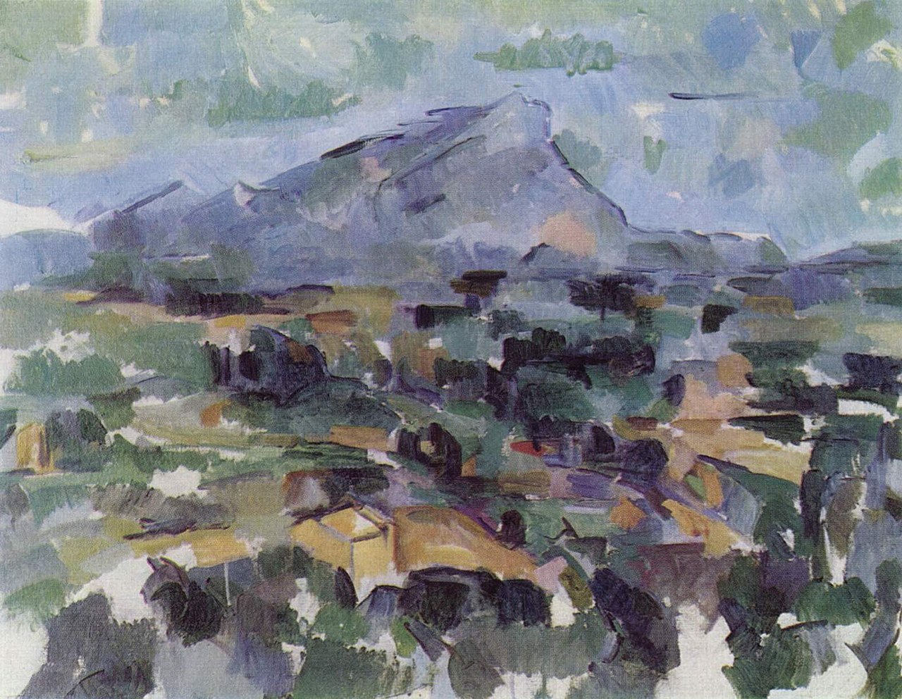 Paul Cézanne, Montagna di Sainte-Victoire (1905; olio su tela, 68 x 81 cm; Zurigo, Kunsthaus)
