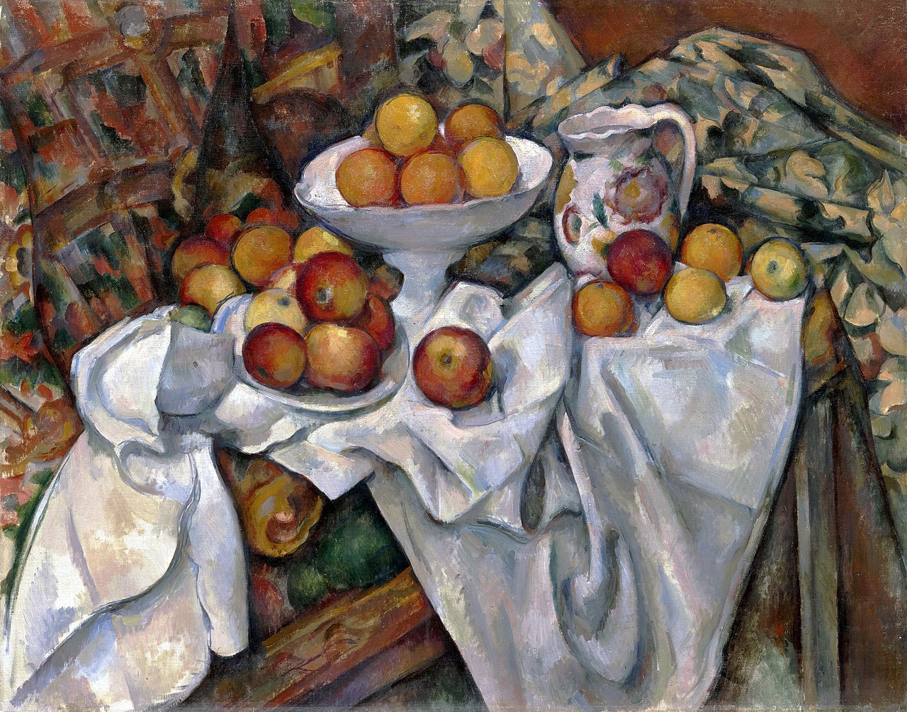 Paul Cézanne, Natura morta con arance e mele (1899; olio su tela, 74 x 93 cm; Parigi, Musée d'Orsay)
