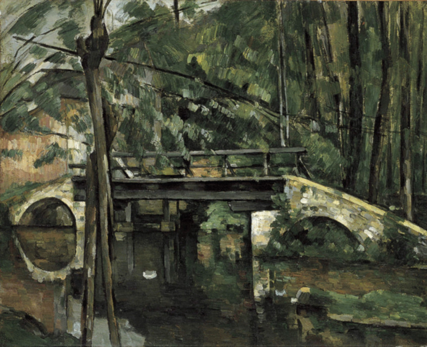 Paul Cézanne, Il ponte di Maincy (1879-80; olio su tela, 58 x 72 cm; Parigi, Musée d'Orsay)
