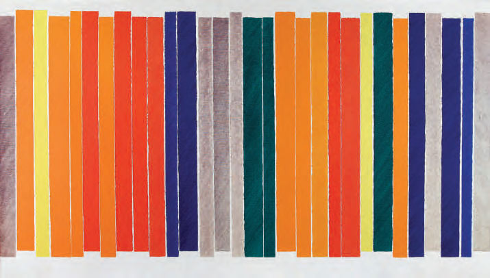 Piero Dorazio, Gemelli (1967; olio su tela, 96 x 170 cm; Lecce, Fondazione Biscozzi Rimbaud)

