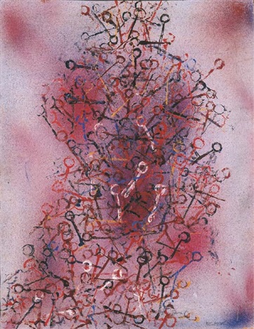 Piero Manzoni, Domani chi sa (1956; olio e cera su masonite, 89,5 x 69,5 cm; Collezione privata)
