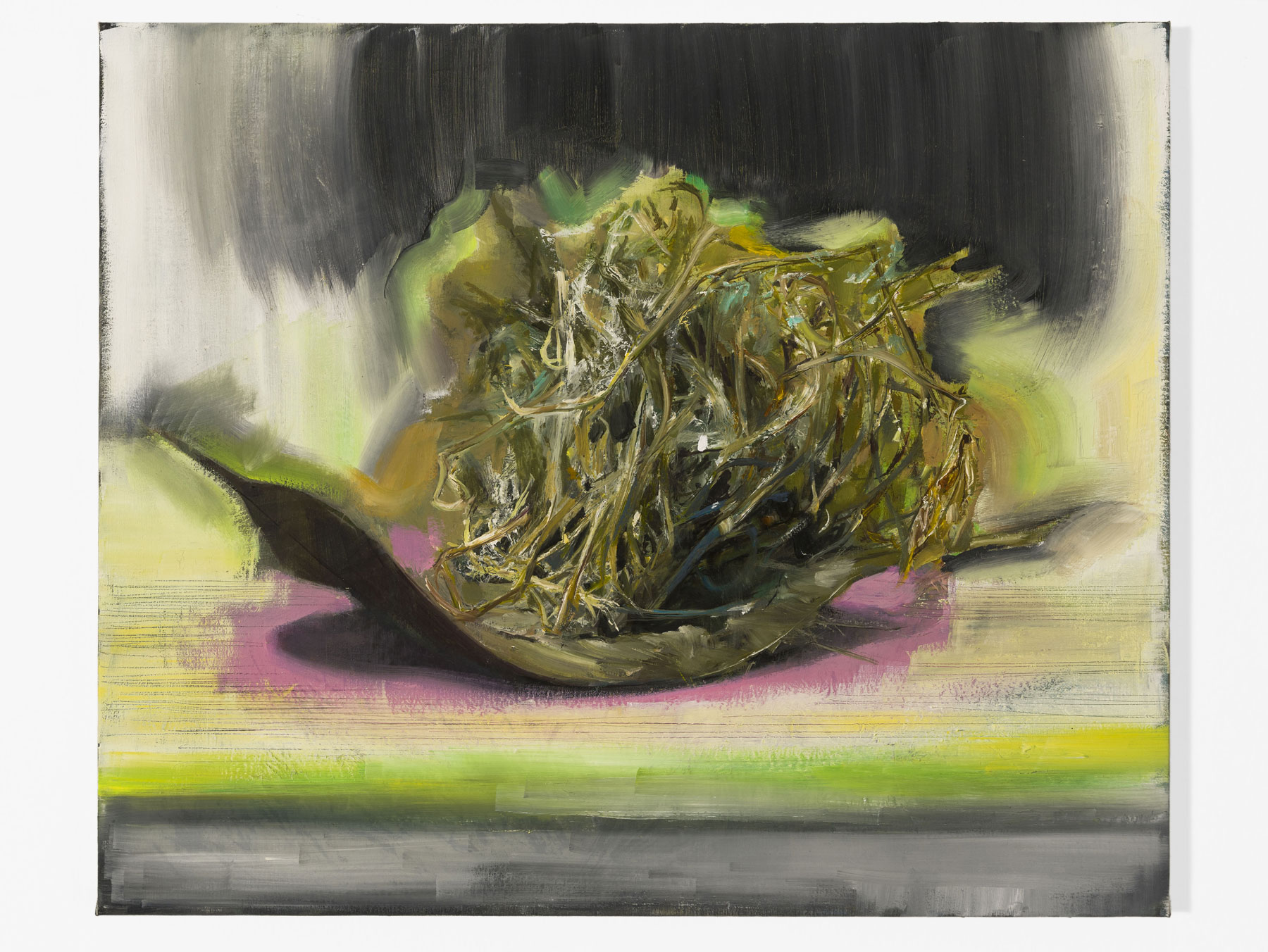 Pierpaolo Campanini, Untitled (2013; olio su tela, 50 x 60 x 2 cm). Su gentile concessione dell'artista e di Kaufmann Repetto
