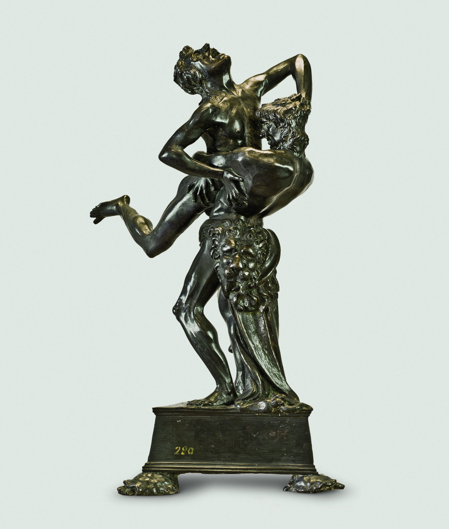 Antonio di Jacopo Benci detto Antonio del Pollaiolo, Ercole e Anteo (1475-1480 circa; bronzo, 44 x 27 x 35 cm; Firenze, Museo Nazionale del Bargello)
