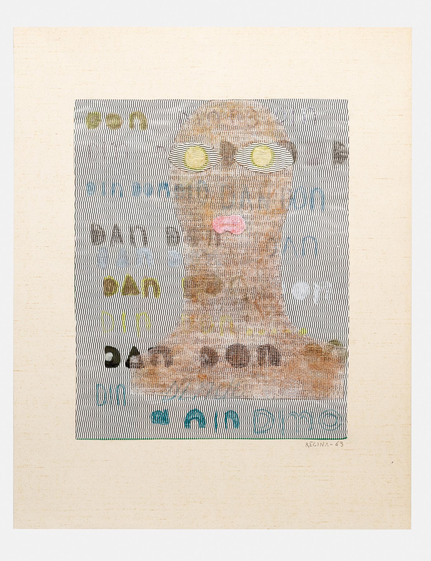 Regina, Suono delle campane (1963; tecnica mista su carta, 21 x 17 cm; Collezione Archivio Gaetano e Zoe Fermani) Foto: Alessandro Saletta e Piercarlo Quecchia - DSL Studio
