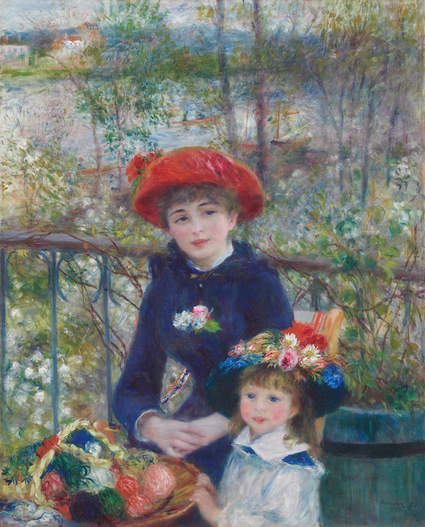 Pierre-Auguste Renoir, Sulla terrazza (1881; olio su tela, 100 x 80 cm; Chicago, The Art Institute)
