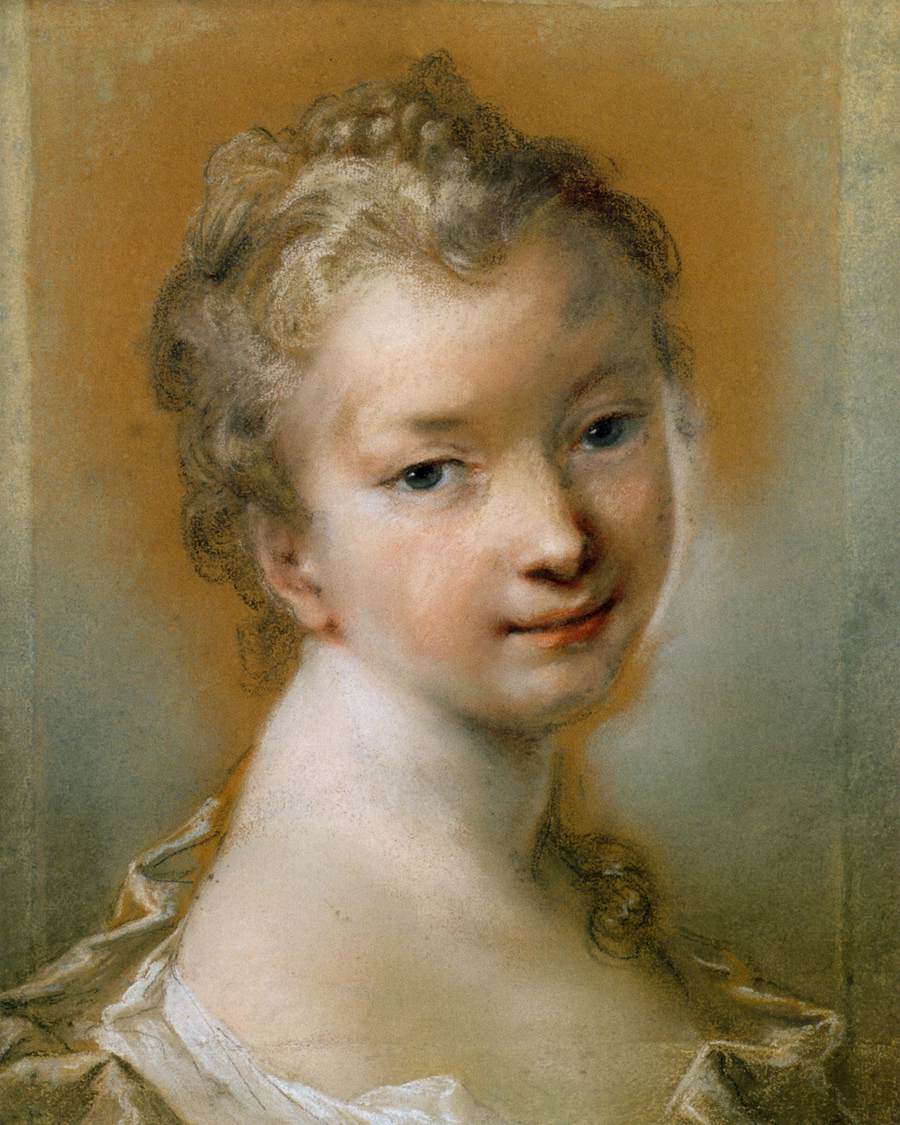 Rosalba Carriera, Ritratto di giovane (1708 circa; pastello su carta, 36 x 30 cm; Parigi, Louvre)
