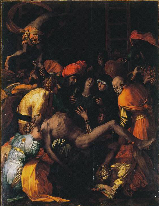 Rosso Fiorentino, Compianto sul Cristo morto (1528; olio su tavola, 270 x 201 cm; Sansepolcro, San Lorenzo)
