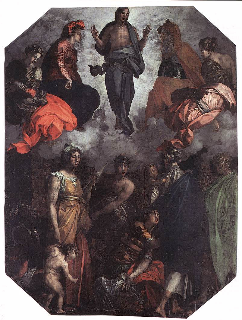 Rosso Fiorentino, Cristo risorto in gloria (1528-1530; olio su tavola, 348 x 258 cm; Città di Castello, Museo Diocesano)
