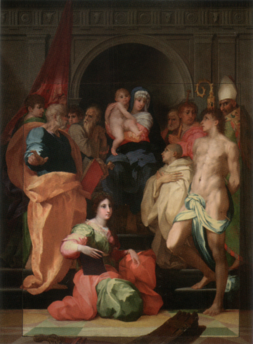 Rosso Fiorentino, Pala Dei (1522; olio su tavola, 250 x 299 cm; Firenze, Palazzo Pitti, Galleria Palatina)
