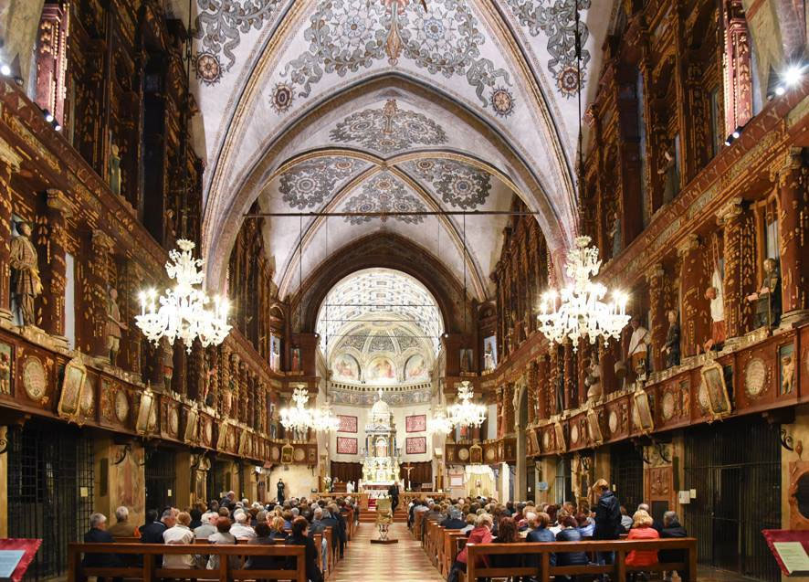 Interno del Santuario delle Grazie di Curtatone. Foto di Gianni Bellesia