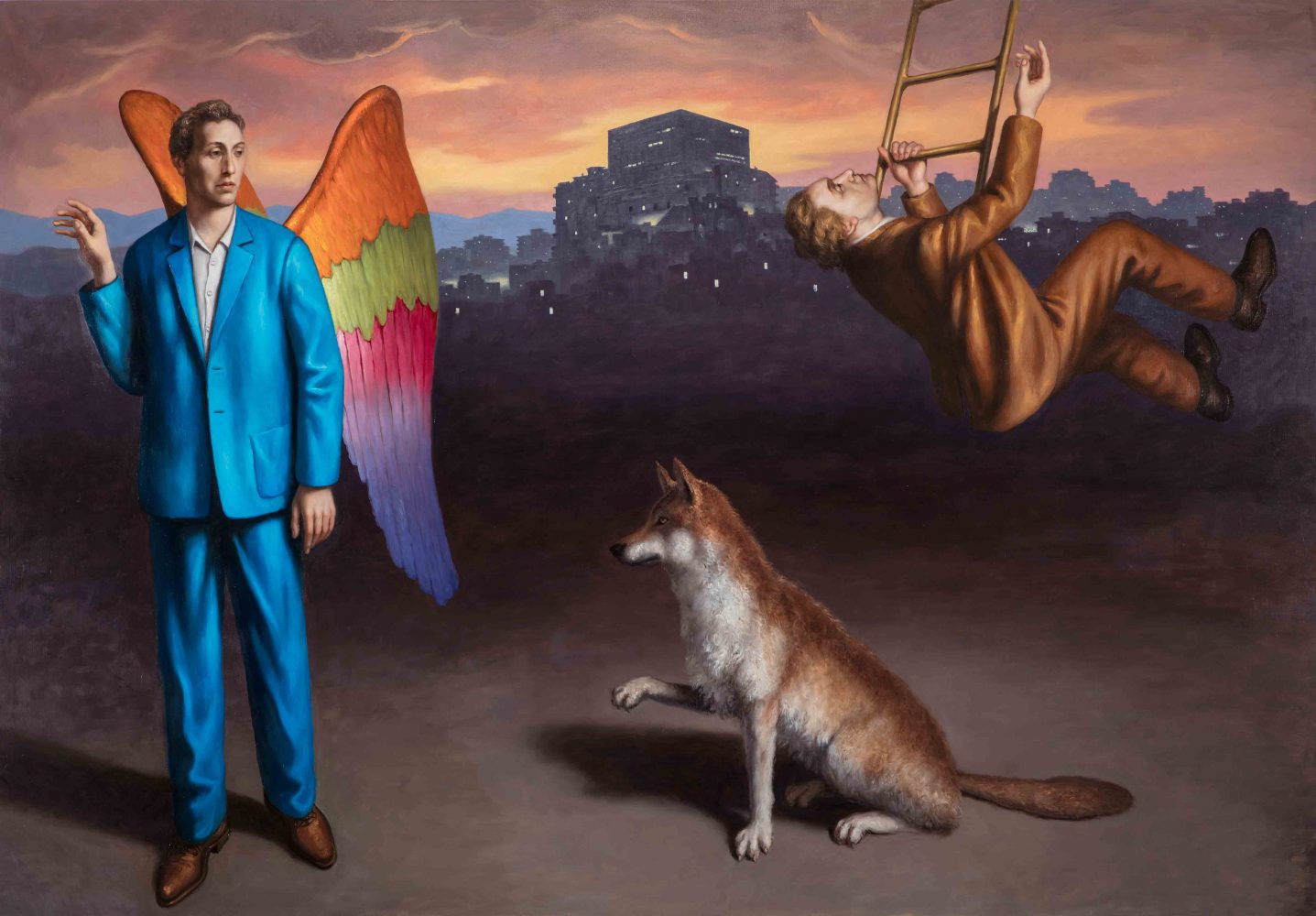 Stefano Di Stasio, Periferia dei gesti (20117; olio su tela, 200 x 300 cm)
