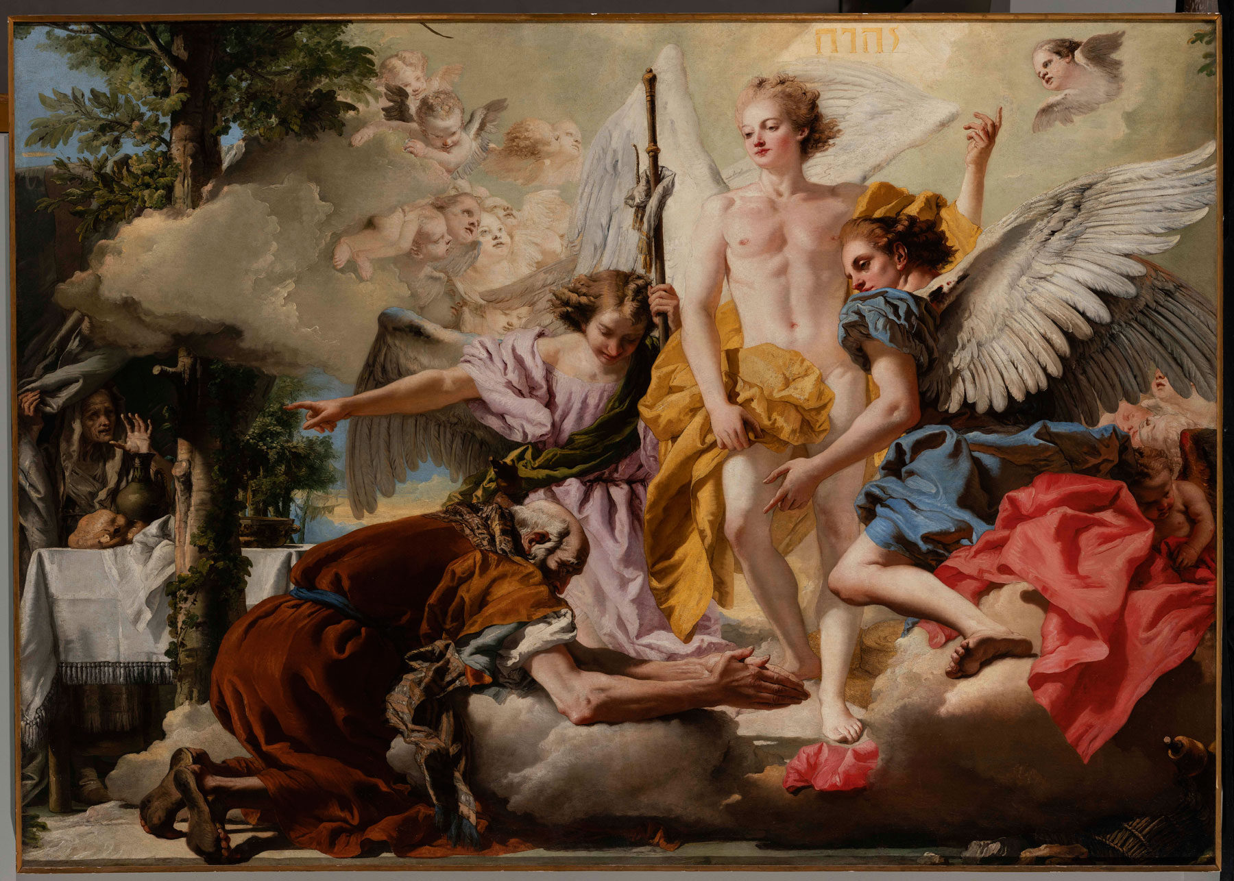 Giandomenico Tiepolo, Apparizione dei tre angeli ad Abramo (1773) © G.A.VE Archivio fotografico, foto di Matteo De Fina

